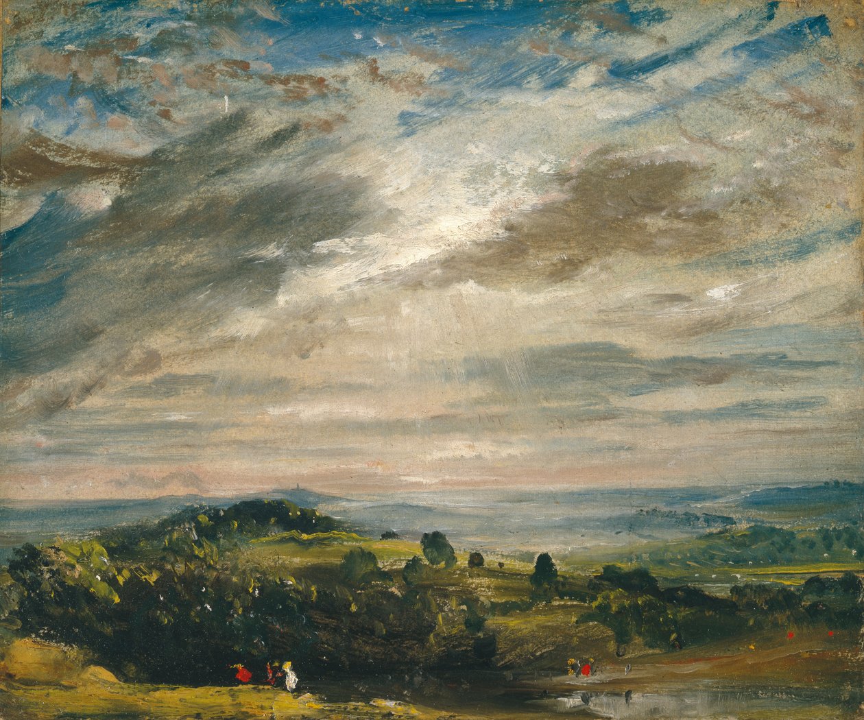 Pohled z Hampstead Heath, při pohledu na Harrow od John Constable