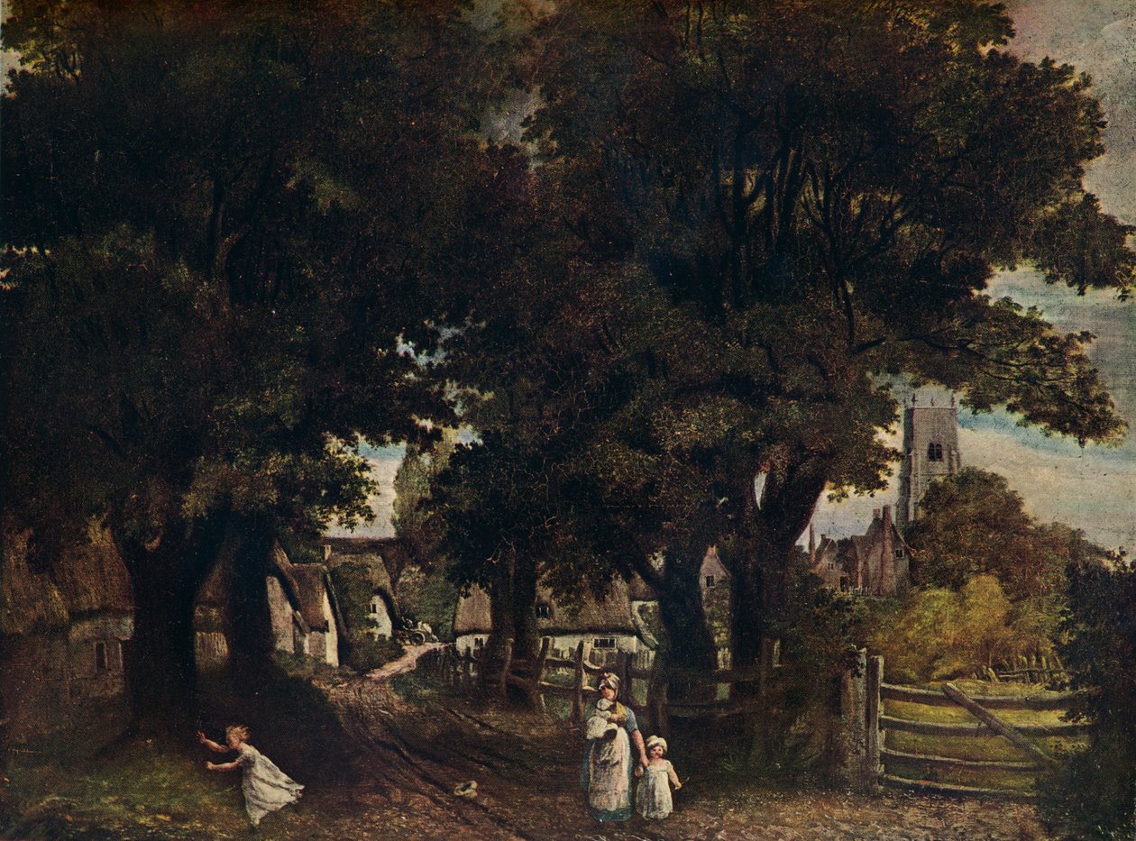Water Lane, Dedham, c1802, 1911 od John Constable