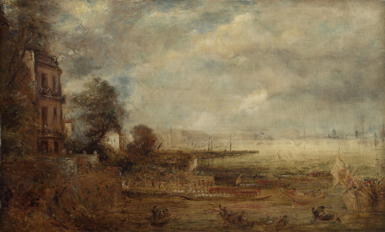 Waterloo Bridge při pohledu z Whitehall Stairs, c.1829 od John Constable