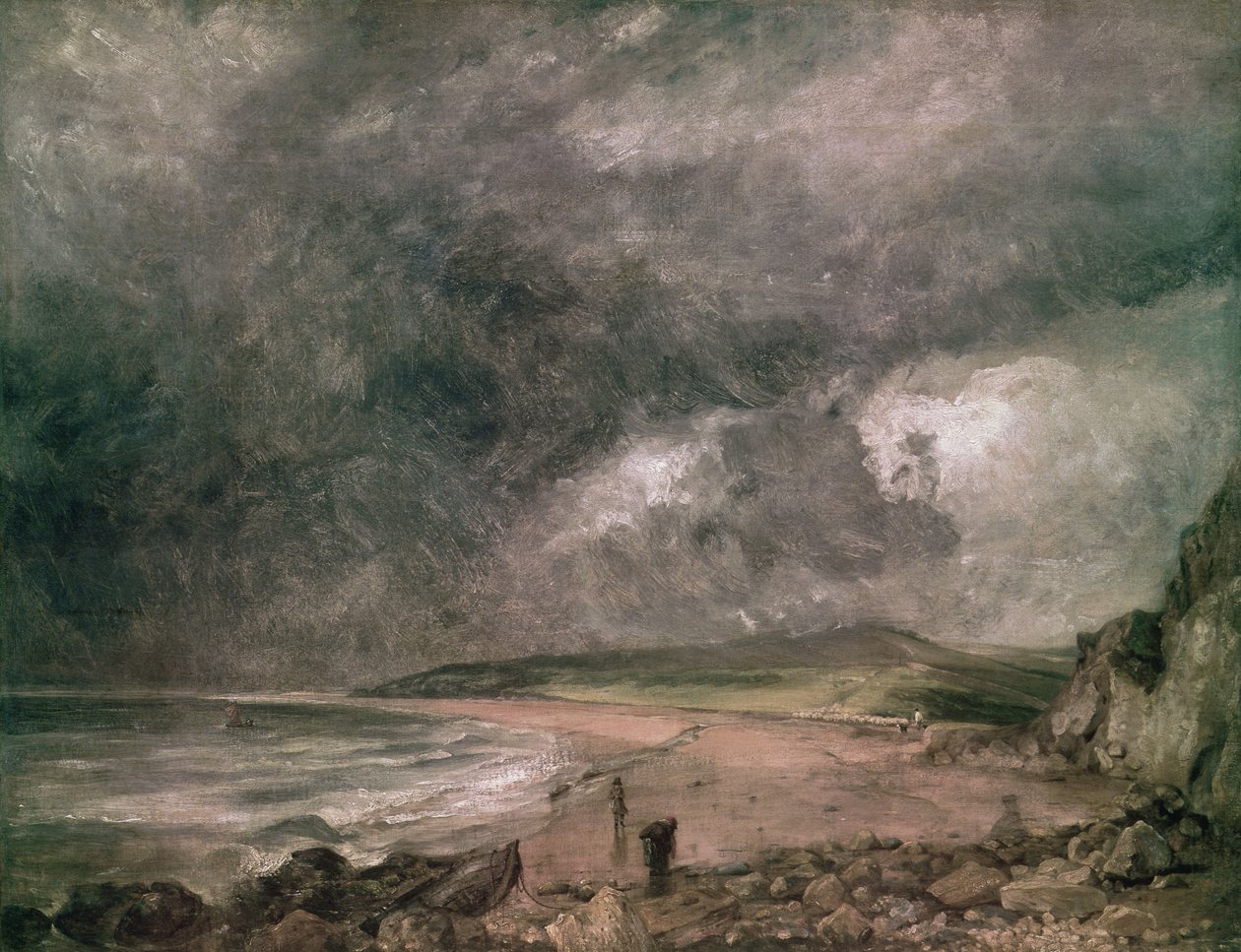 Weymouthský záliv s blížící se bouří od John Constable