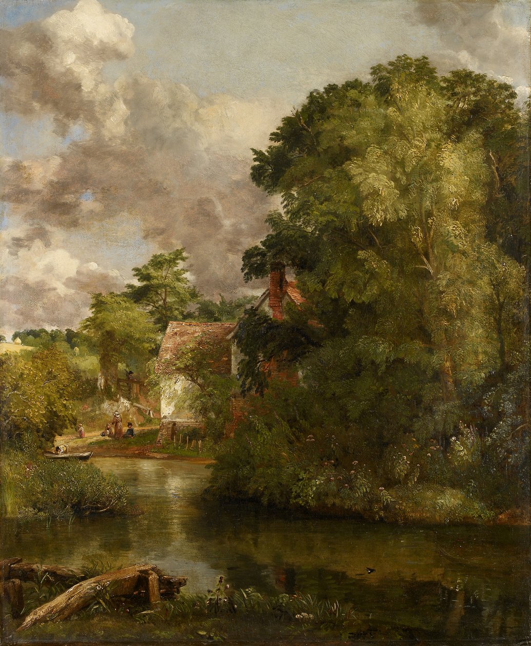 Willy Lottin talo Stourista (The Valley Farm), n. 1816-1818 (öljy kankaalle) od John Constable