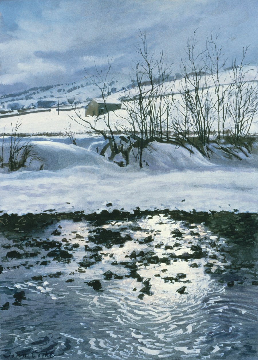 Stodola pod Combescar, 1996 (kvaš) od John Cooke