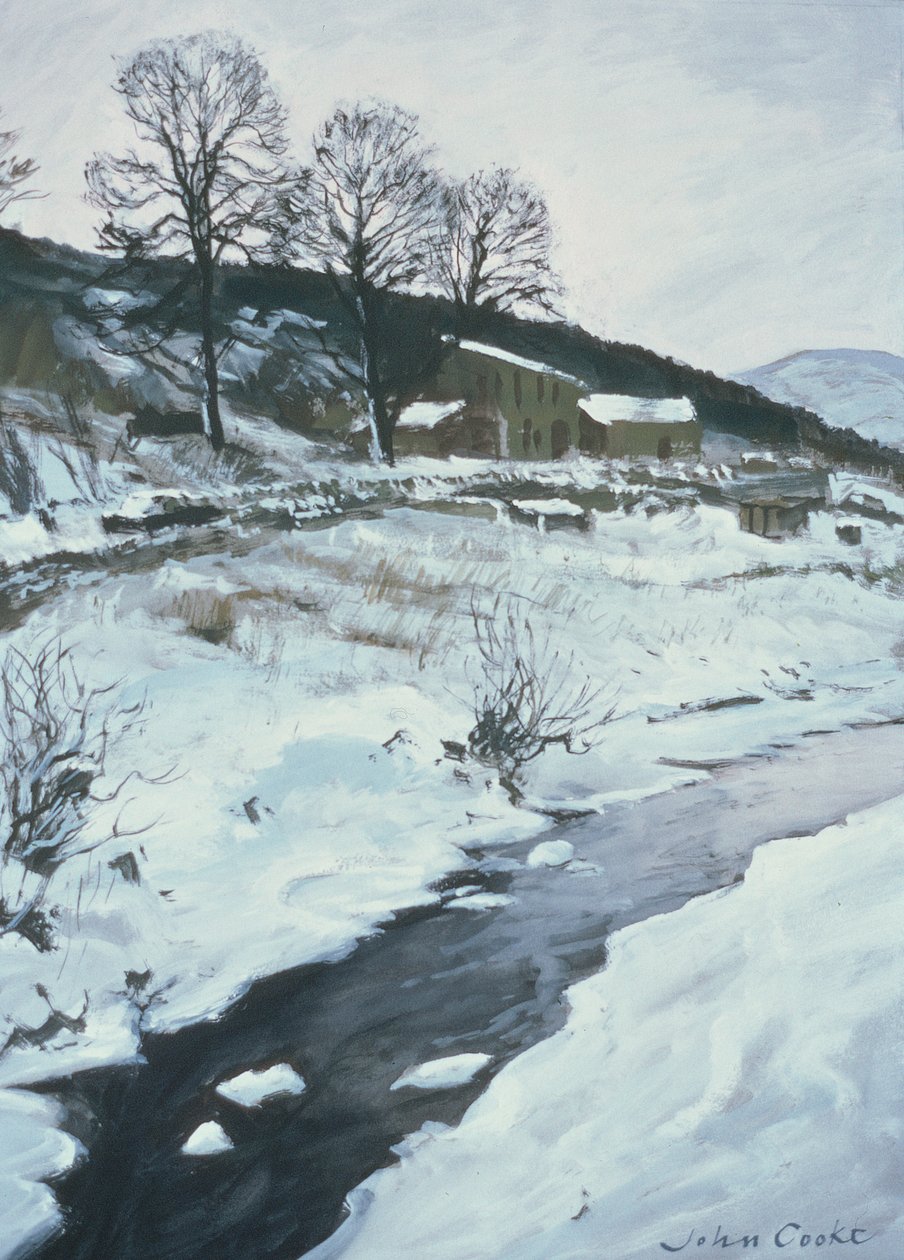 Z mostu Ewegales, 1998 (kvaš) od John Cooke