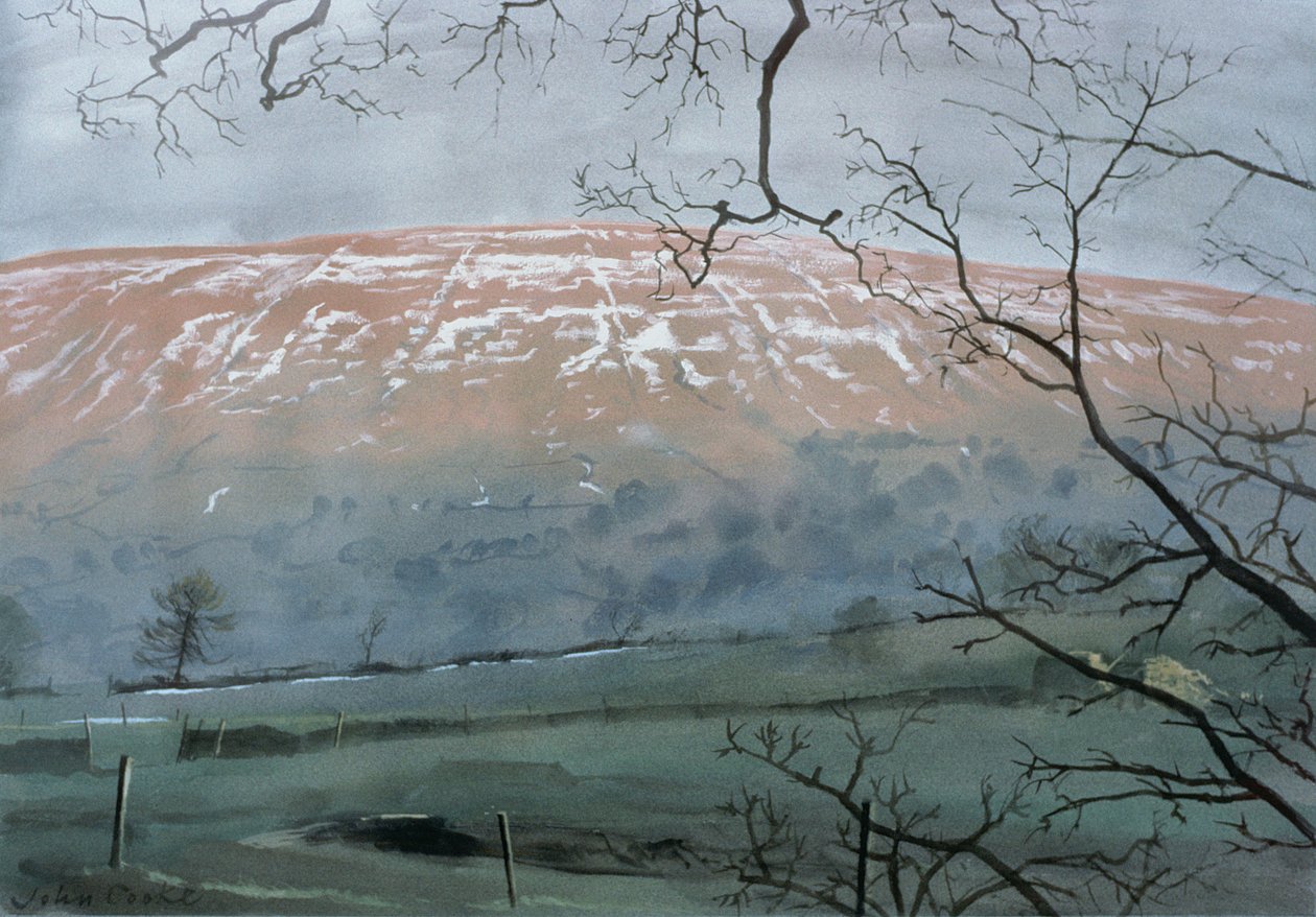 Rise Hill v prosinci 1991 (kvaš) od John Cooke