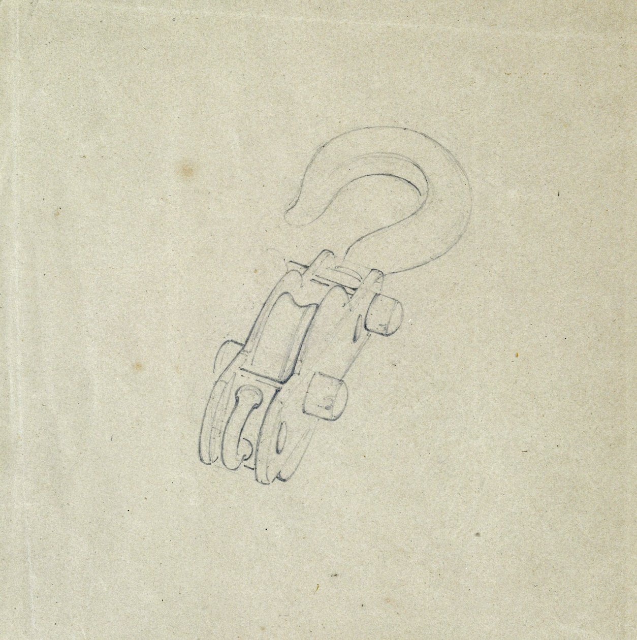 Block and Hook, cca 1835-38 (tužka na papíře) od John Cooke Bourne