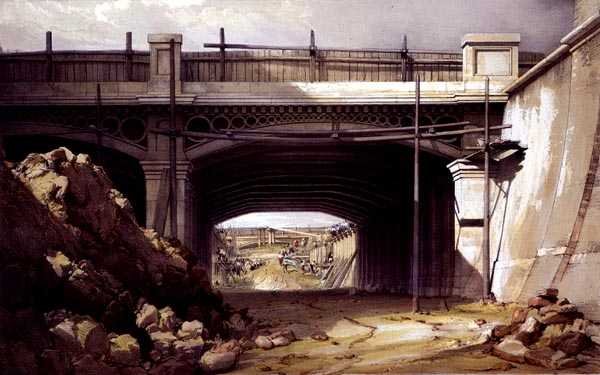 Hampstead Road Bridge od John Cooke Bourne