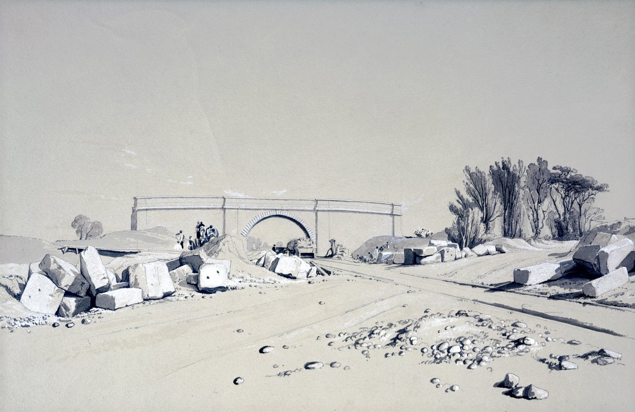 Harrow Weald, 8. května 1837 (pero, inkoust a mytí na papíře) od John Cooke Bourne