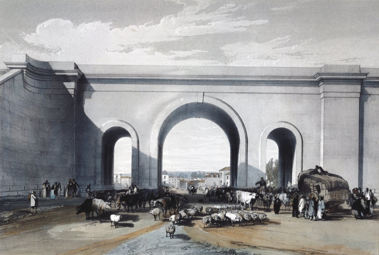 Železniční most v Chippenham, Wiltshire, 1846 od John Cooke Bourne