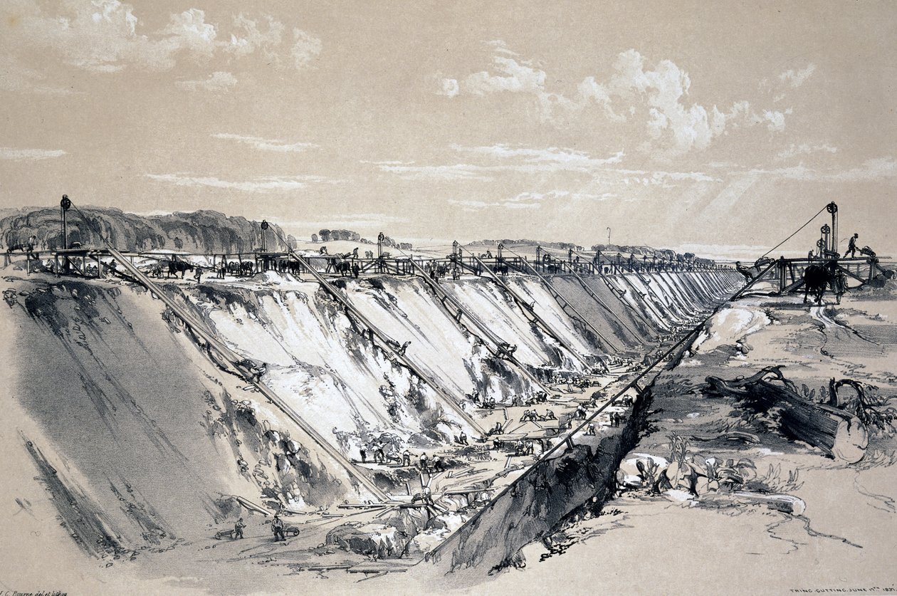 Tring Cutting, Hertfordshire od John Cooke Bourne
