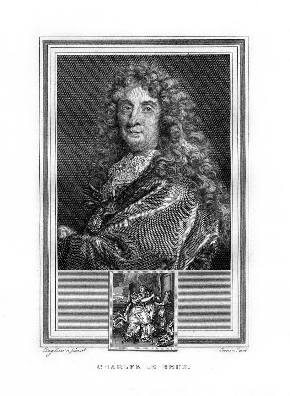Charles le Brun, francouzský barokní malíř, 1825. od John Corner