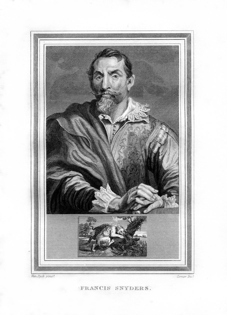 Frans Snyders, malíř vlámské barokní éry, 1825. od John Corner