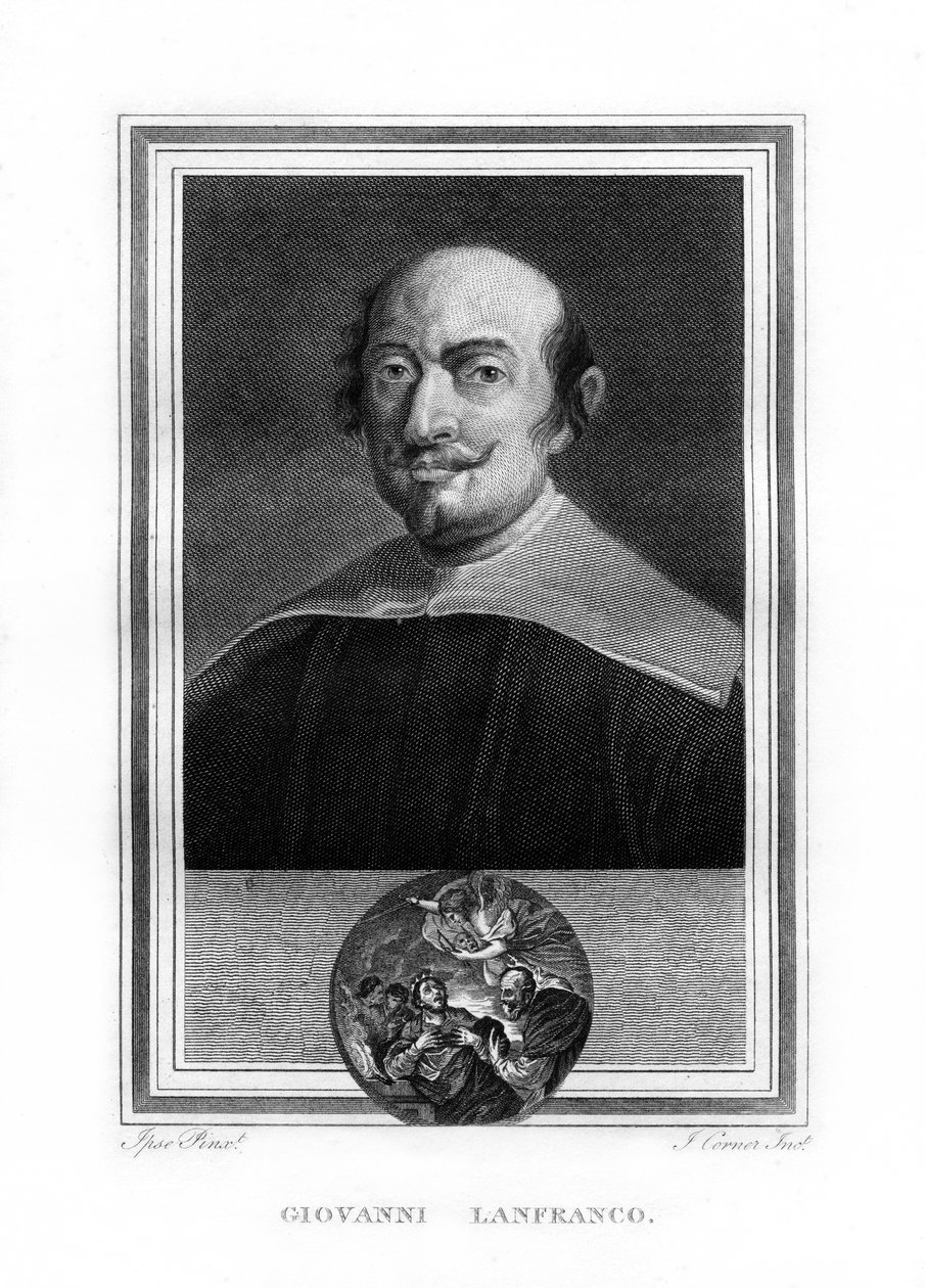 Giovanni Lanfranco, italský malíř barokní éry, 1825. od John Corner
