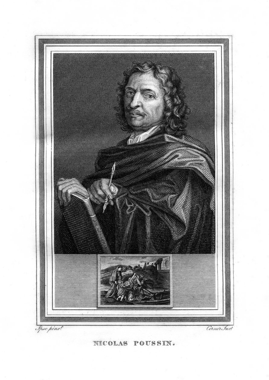 Nicolas Poussin, francouzský malíř, 1825. od John Corner