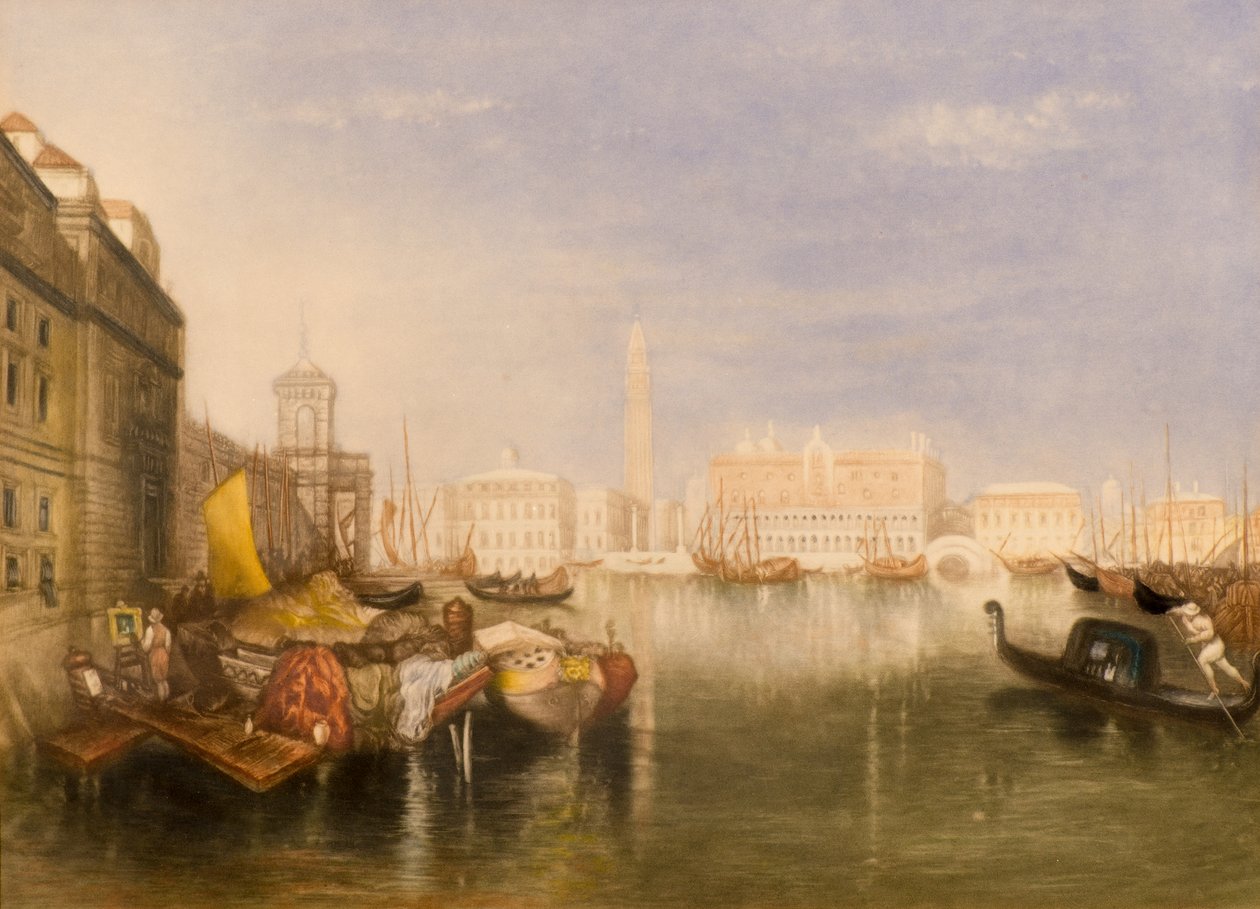 Benátky (mezzotinta) od John Cother Webb