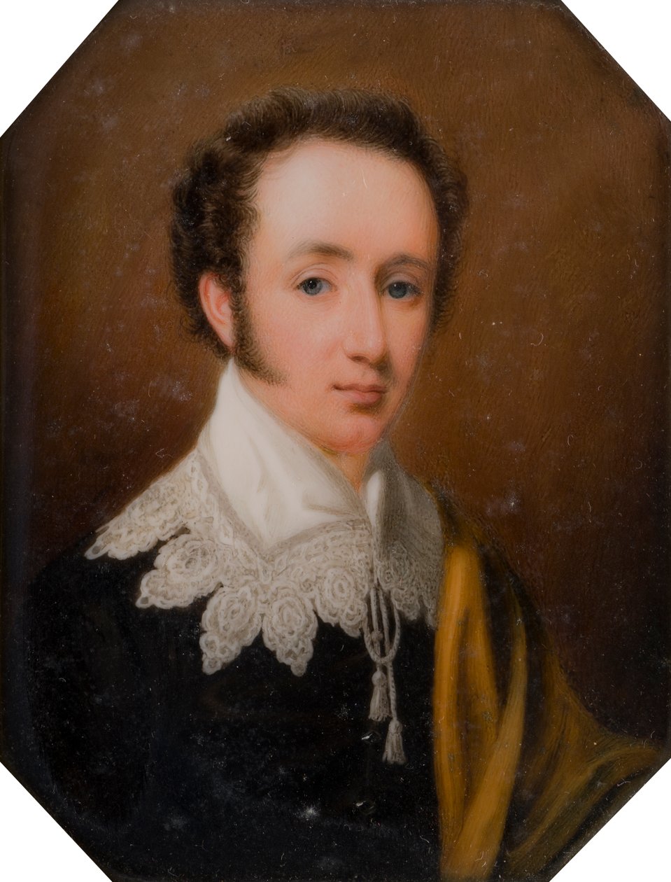 Portrét George, vikomta Newporta, později 2. hraběte z Bradfordu (1789-1865), kolem 1809-62 (olej na slonovině) od John Cox Dillman Engleheart
