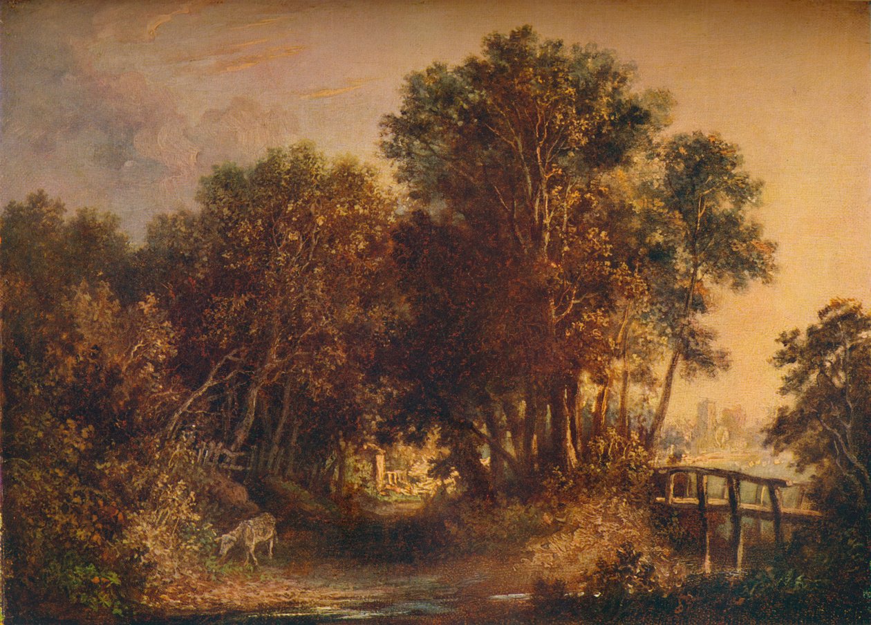 A Wooded Lane, c1790 od John Crome