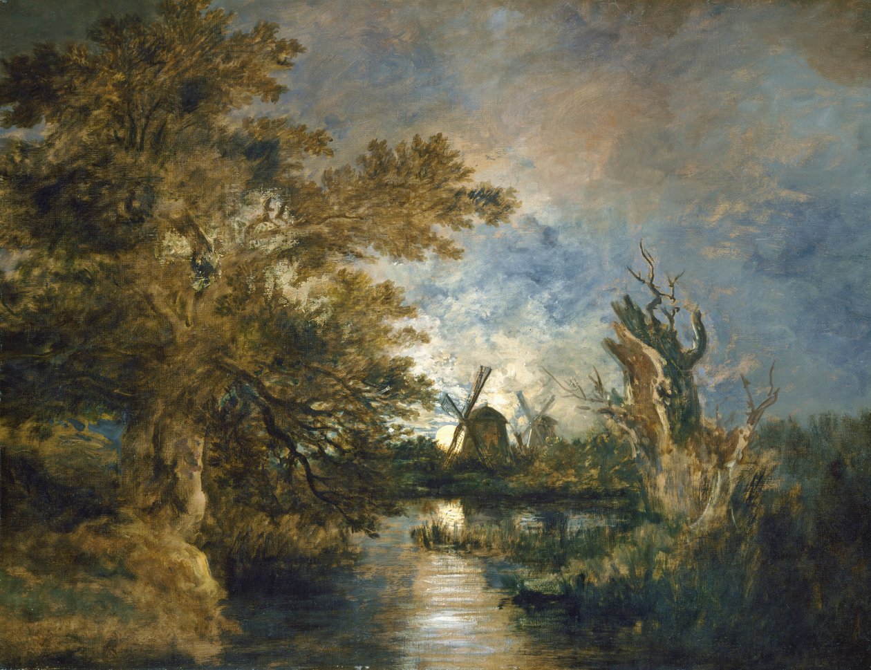 Moonlight on the Yare, c. 18161817. od John Crome