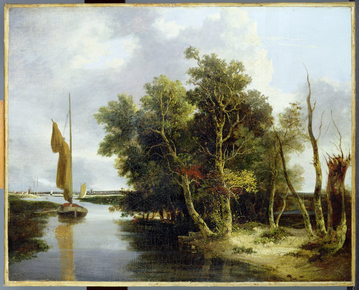 Wherries on the Yare (olej na plátně) od John Crome