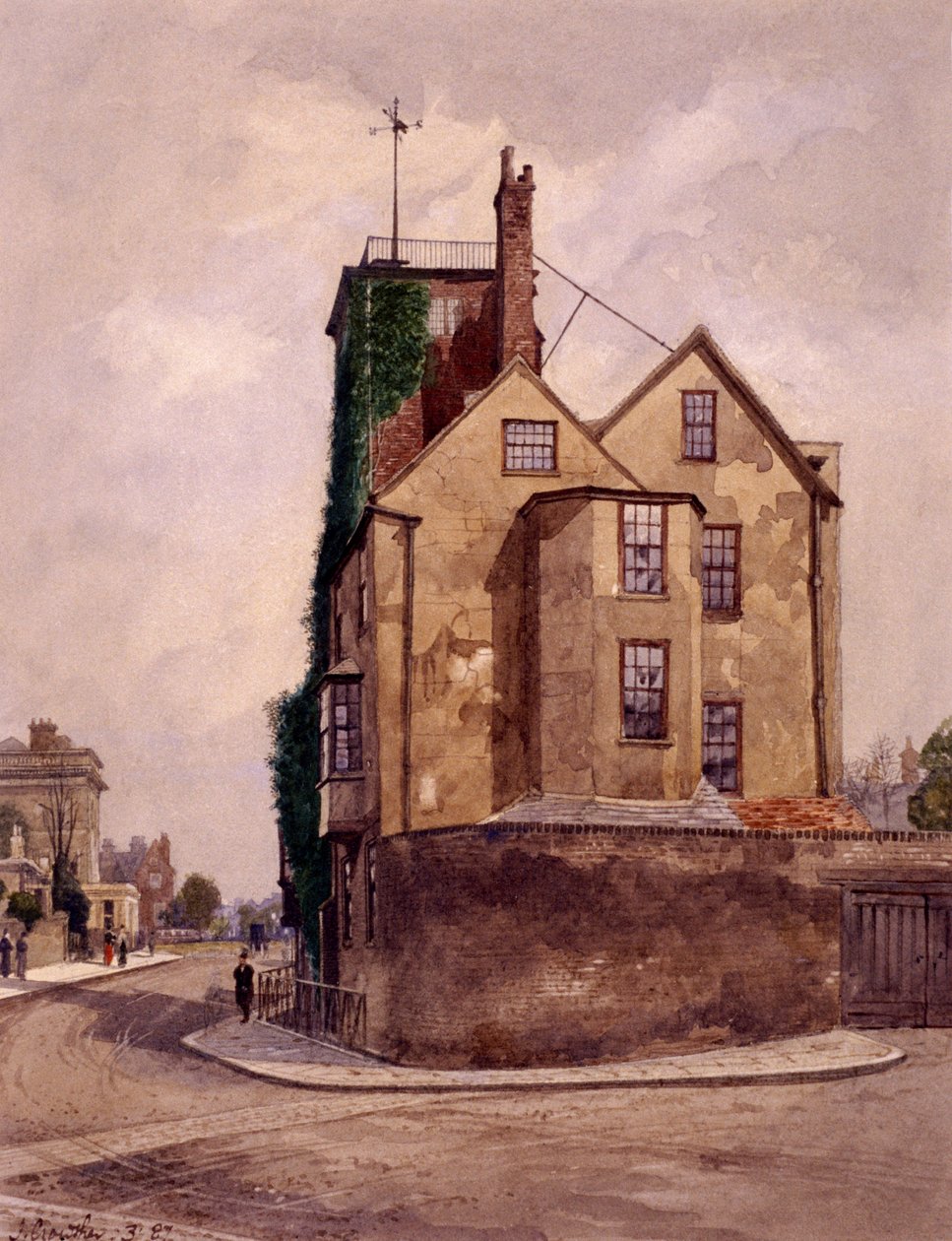 Canonbury Tower, Islington, Londýn, 1887 od John Crowther
