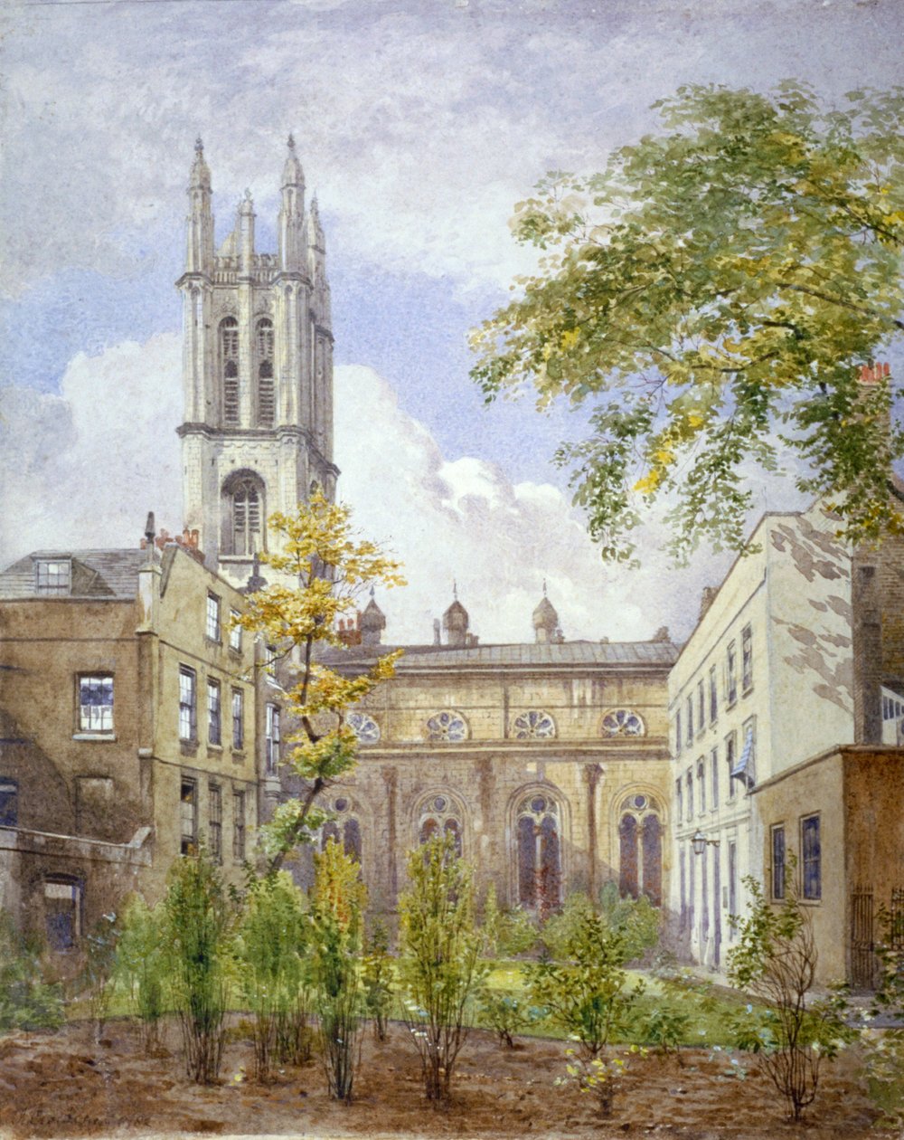 Kostel svatého Michaela, Cornhill, City of London, 1882. od John Crowther