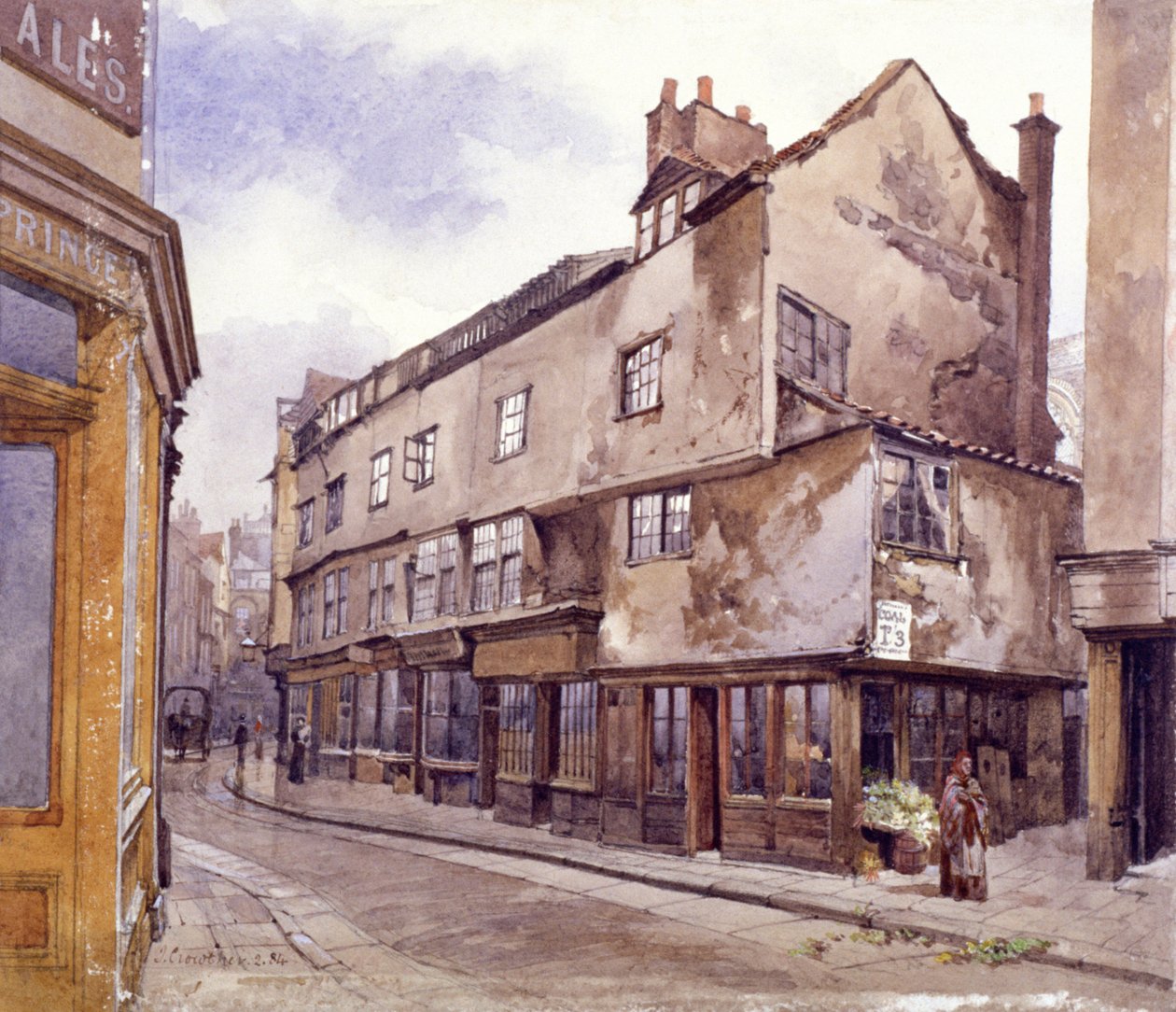Cloth Fair, Londýn, 1884 od John Crowther