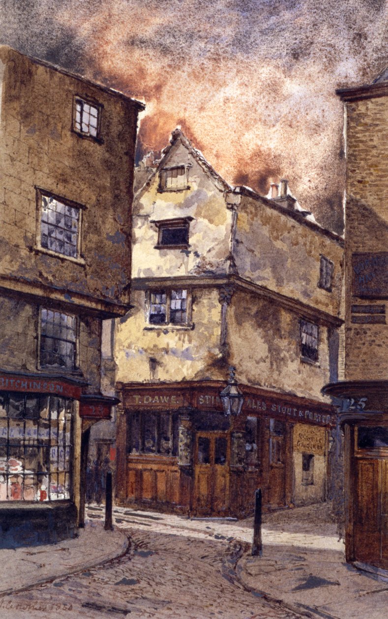 Dick Whittington Inn, Cloth Fair, Londýn, 1880 od John Crowther