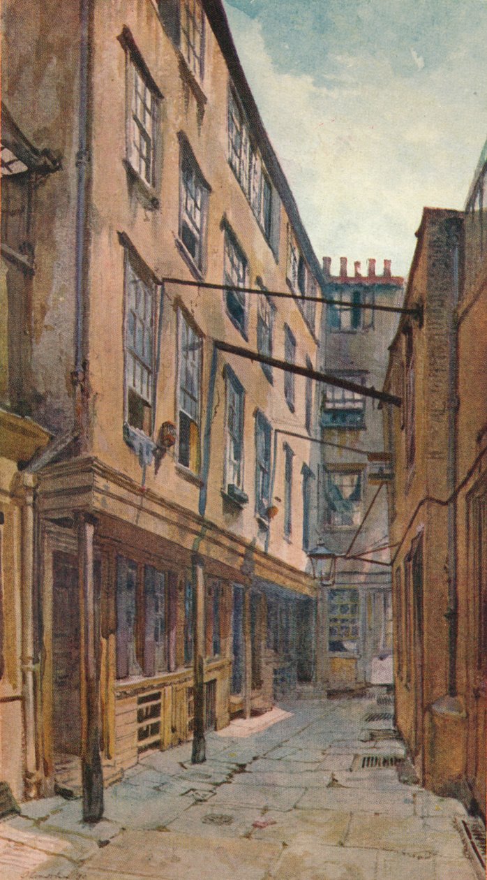 Golden Buildings, Strand, Westminster, Londýn, c1880 1926 od John Crowther