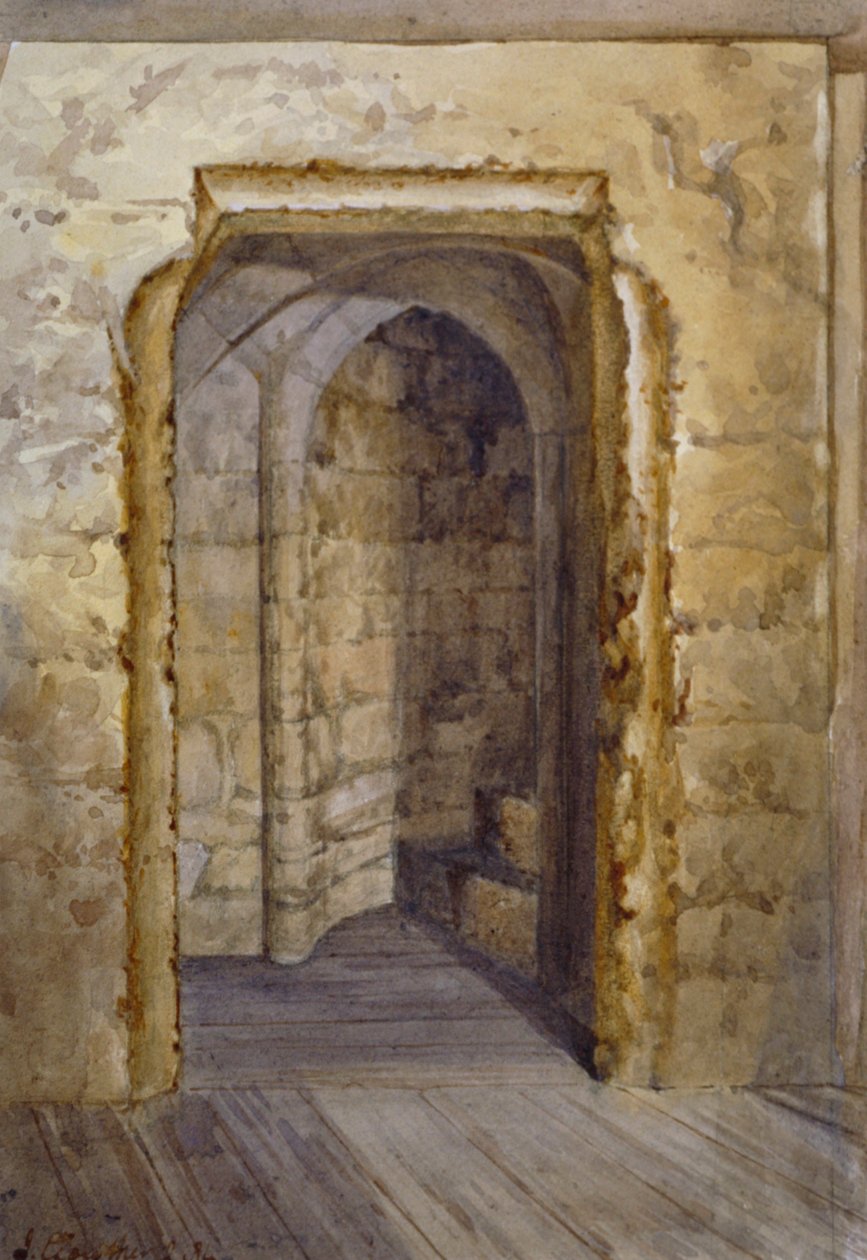 Interiér krvavé věže v Tower of London, 1884. od John Crowther
