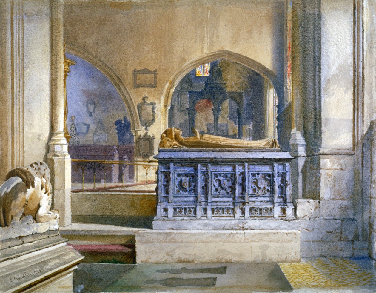 Pomník lorda a lady Crosbyových v kostele St Helen