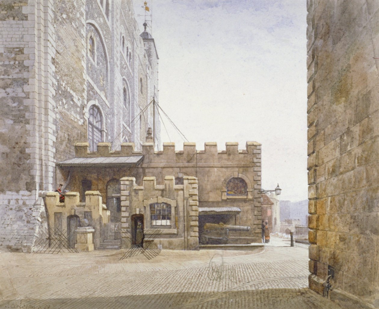 Ordnance Office ve spodní části Bílé věže, Tower of London, Stepney, Londýn, 1883 od John Crowther