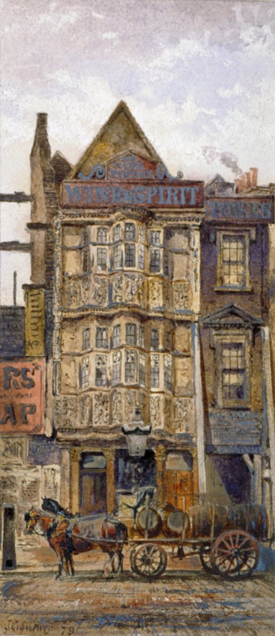 Dům sira Paula Pindara, Bishopsgate, City of London, 1879 od John Crowther