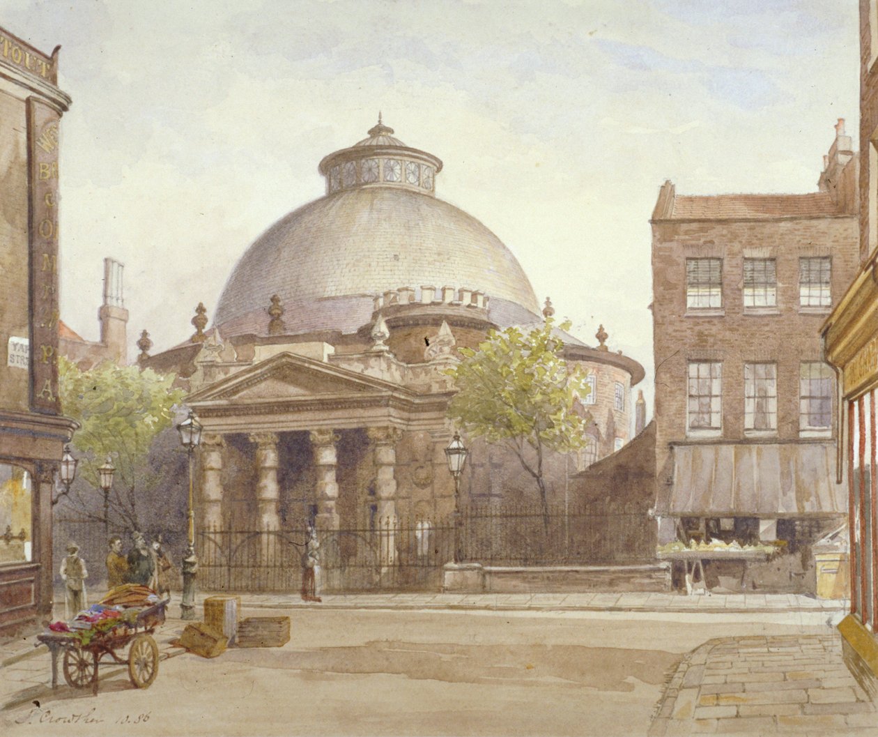 Spa Fields Chapel, Exmouth Street, Finsbury, Londýn, 1886 od John Crowther