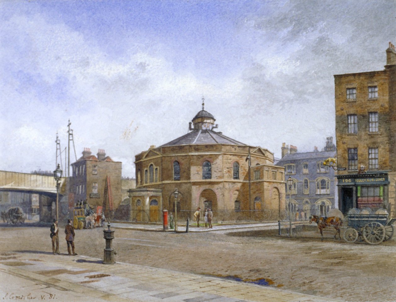 Surrey Chapel, č. 196 Blackfriars Road, Southwark, Londýn, 1881 od John Crowther
