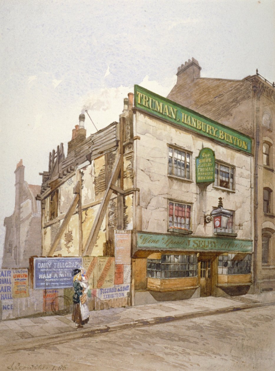 Veřejný dům The Sieve, Church Street, Minories, Londýn, 1886 od John Crowther