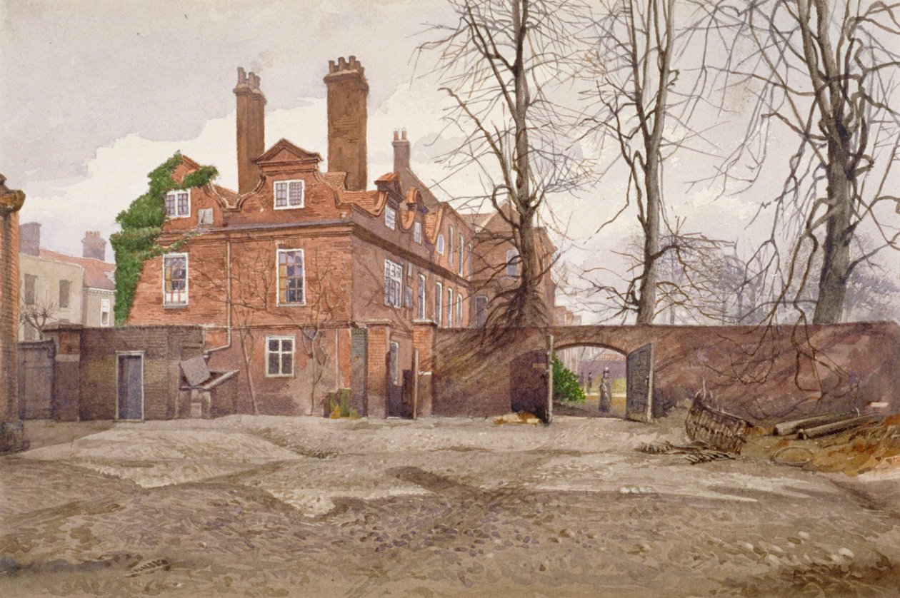Jižní konec Fairfax House, High Street, Putney, Londýn, c1887 od John Crowther