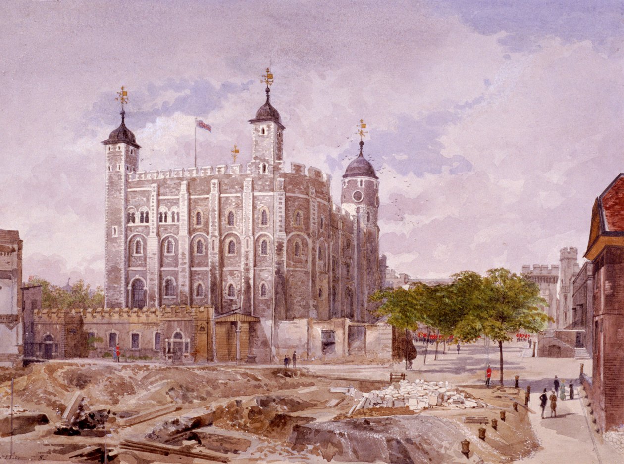 Tower of London, Londýn, 1883 od John Crowther