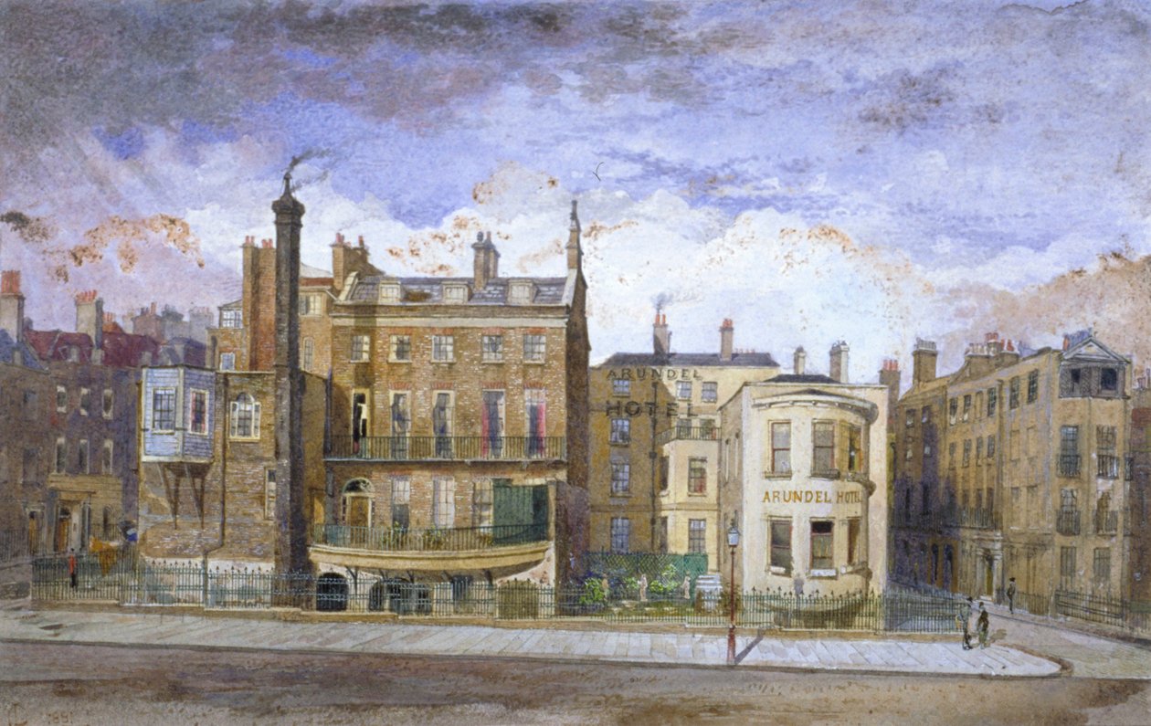 Victoria Embankment, Westminster, Londýn, 1881 od John Crowther