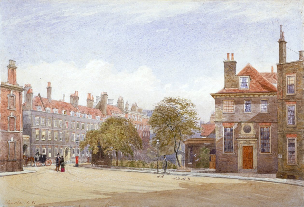 Pohled na New Inn, Wych Street, Westminster, Londýn, 1882. od John Crowther