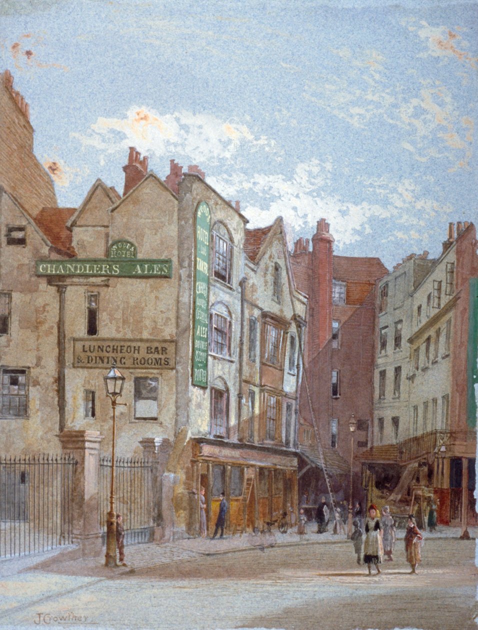 Pohled na hotel Woods, Portugal Street, Westminster, Londýn, c1880 od John Crowther