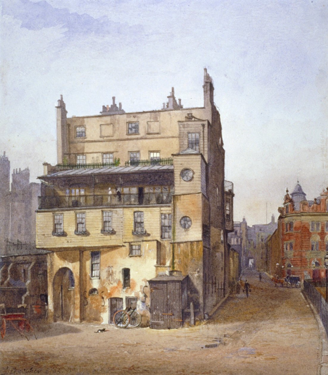 Pohled na dům, Cecil Street, Westminster, Londýn, 1882 od John Crowther