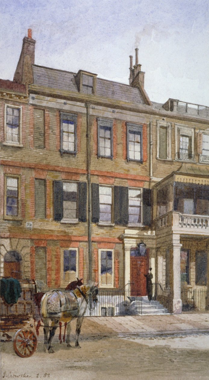 Pohled na č. 24 Cheyne Row, Chelsea, Londýn, 1882 od John Crowther