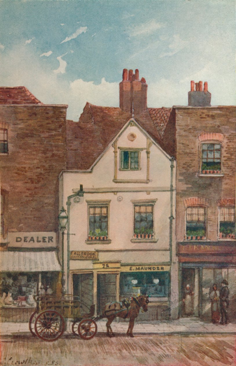 Pohled na č. 72 Cheyne Walk, Chelsea, Londýn, 1883 od John Crowther