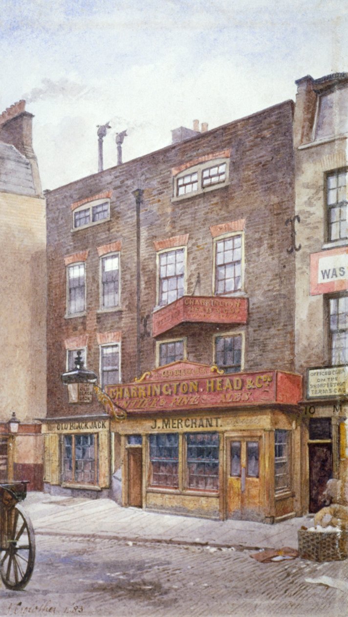 Pohled na Old Black Jack Inn, Portsmouth Street, Westminster, Londýn, 1883 od John Crowther