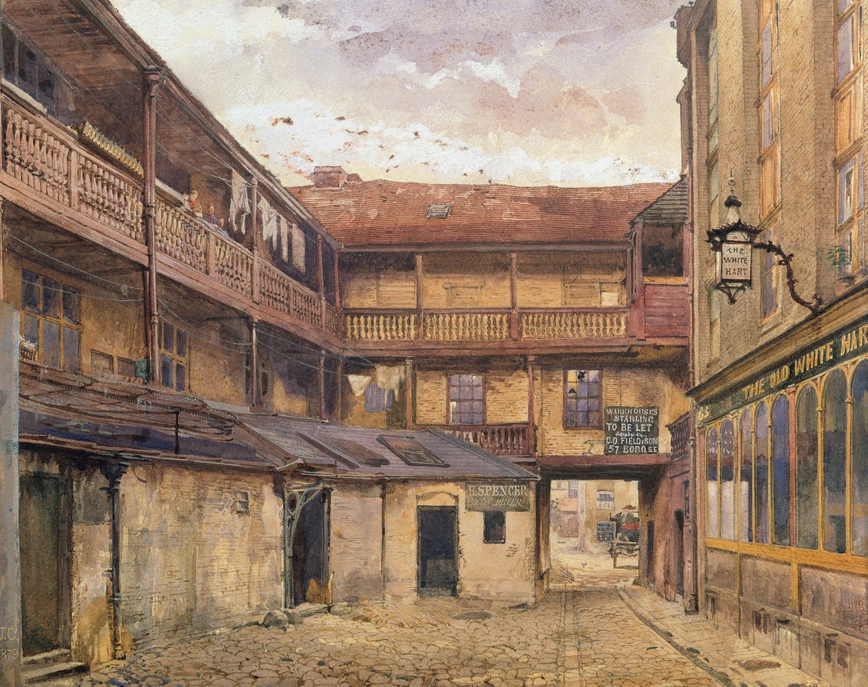 White Hart Inn, Southwark, 1879 od John Crowther