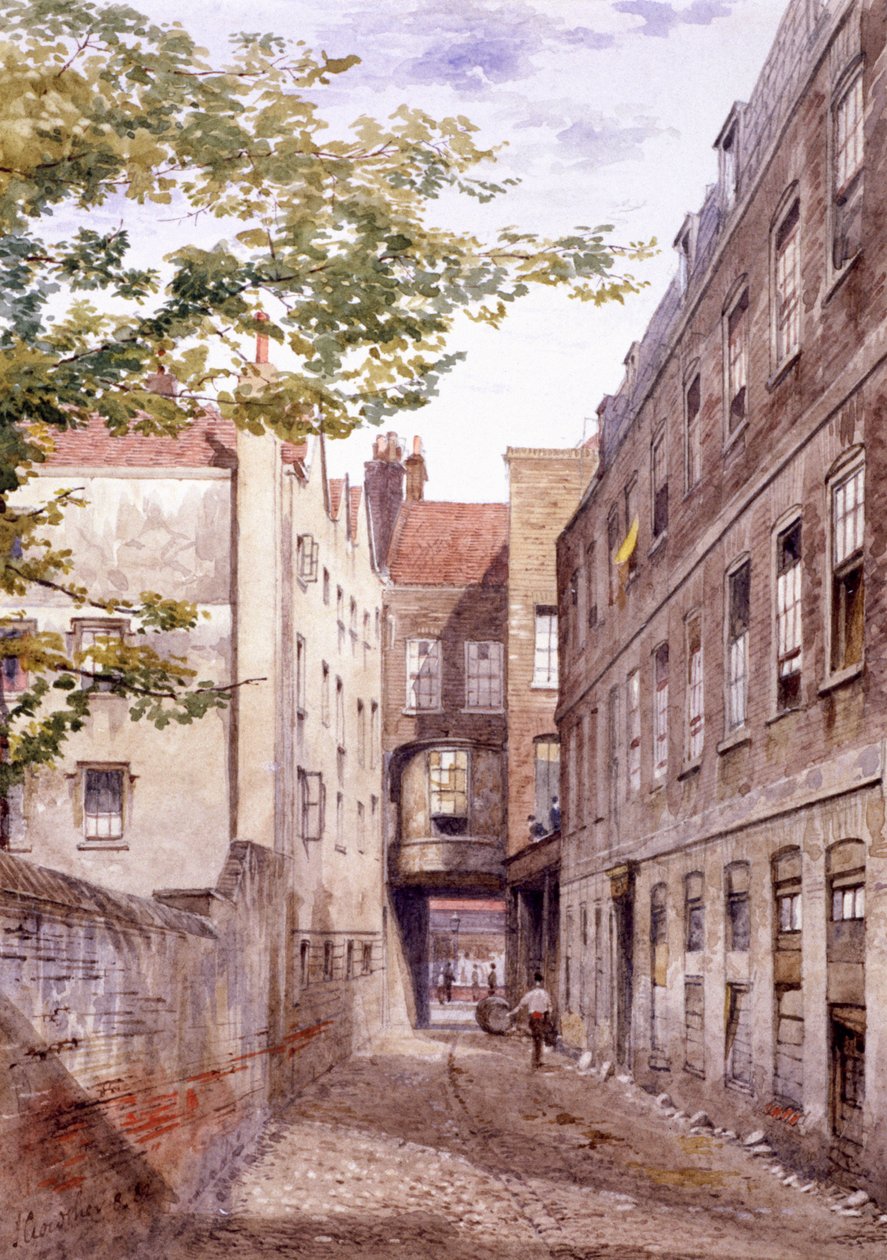 White Horse Inn, Fetter Lane, Londýn, 1882 od John Crowther