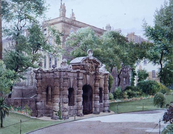 York Water Gate, zahrady nábřeží od John Crowther