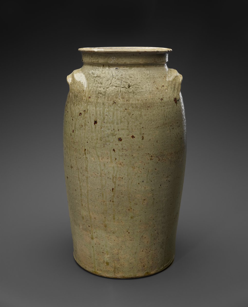 Churn, c. 1850-1883 (alkalická glazovaná kamenina) od John Davis (attr.to) Leopard