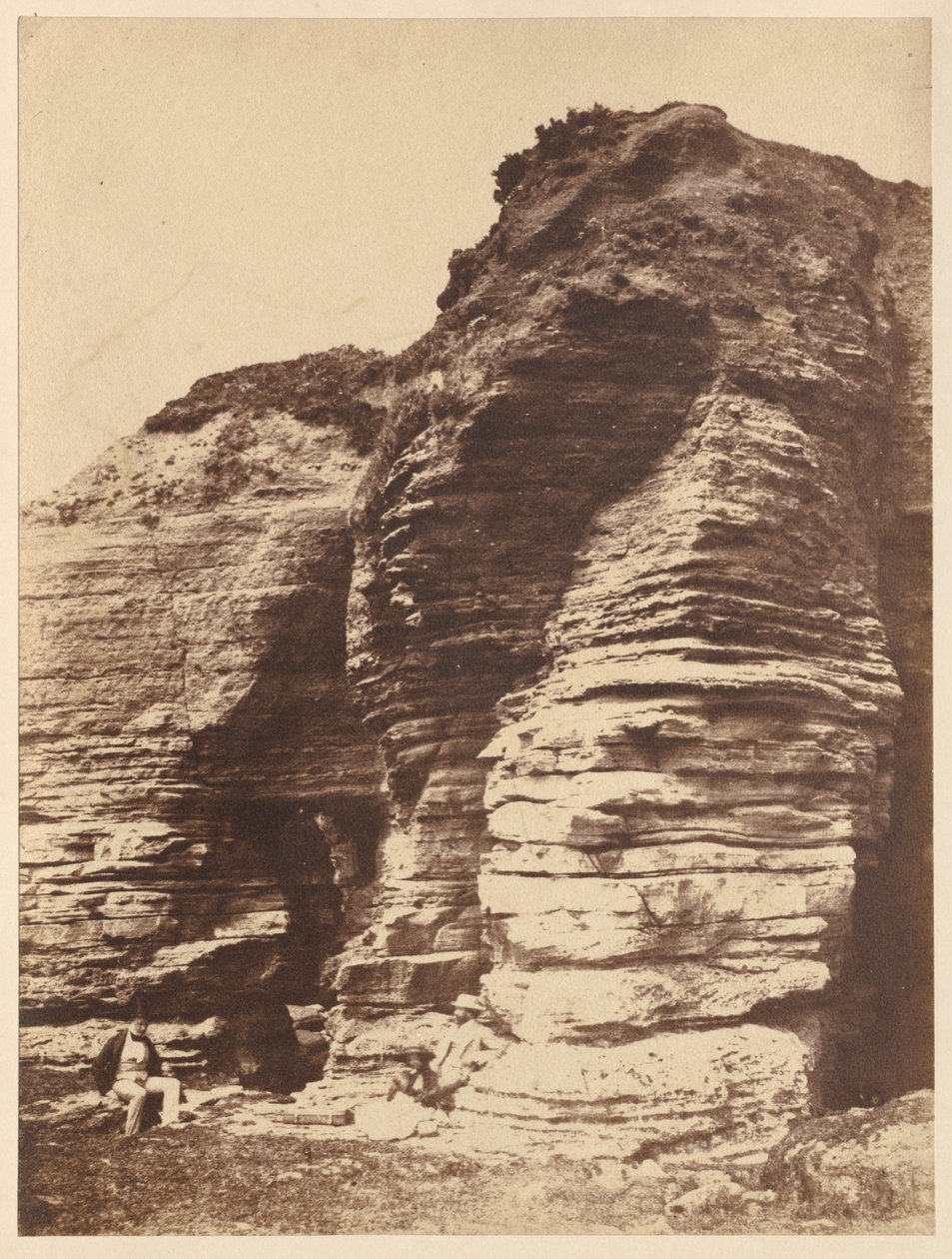 Skály v Livermead poblíž Torquay v Anglii, c. 1852. od John Dillwyn Llewelyn