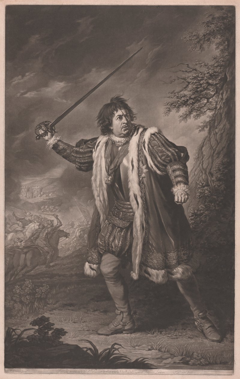 David Garrick jako Richard III od John Dixon