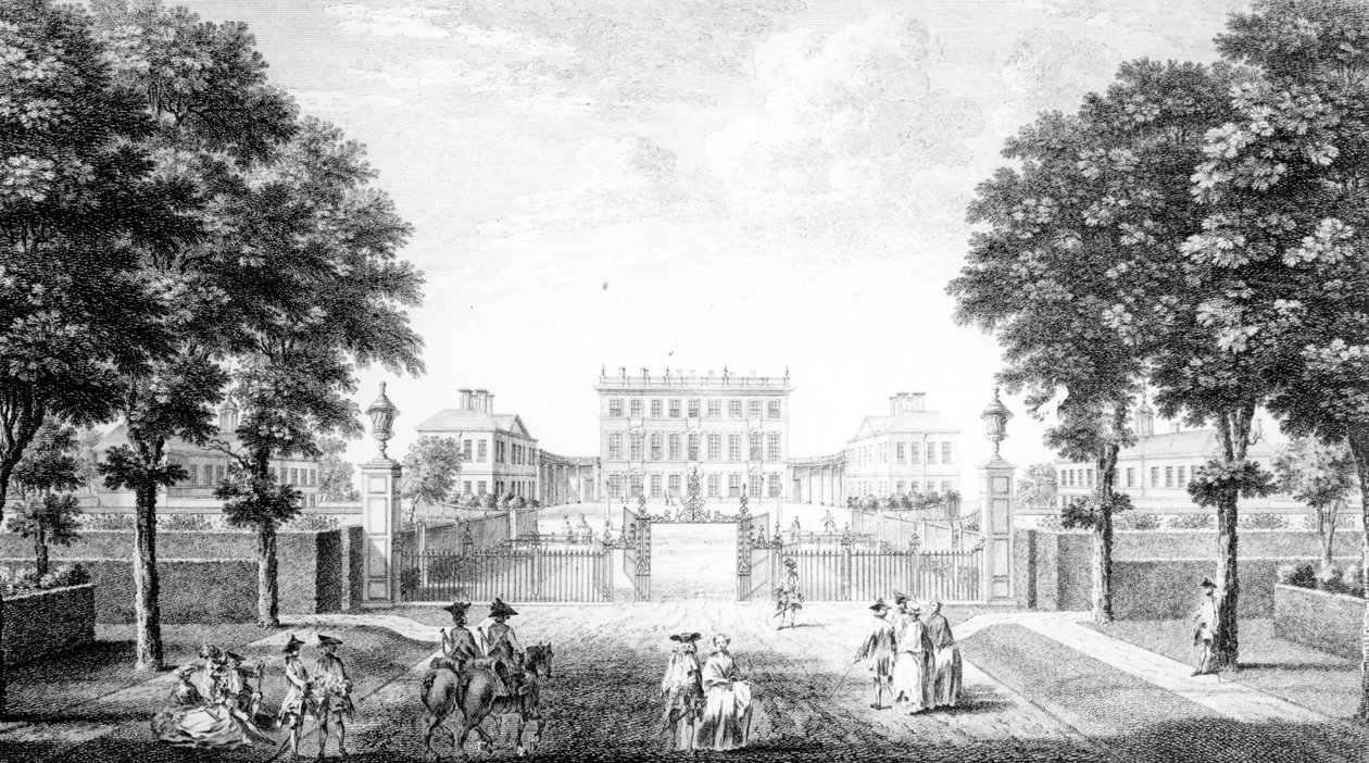Cliveden House poblíž Maidenhead Bridge v hrabství Bucks, 1753 od John Donowell